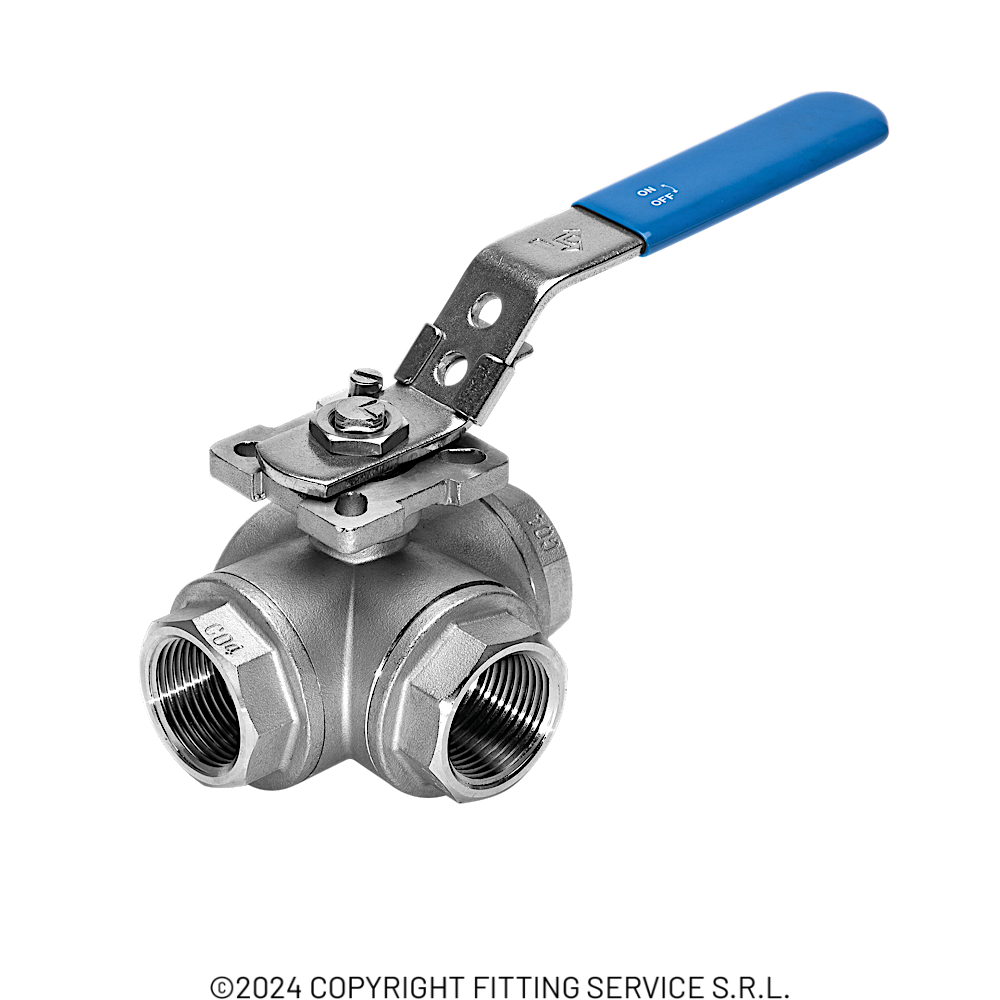 Valvola A Sfera 3 Vie Tipo L - Acciaio Inox 304, Filettatura 3/4 Pollici, Per Acqua, Olio E Gas - Foto 10