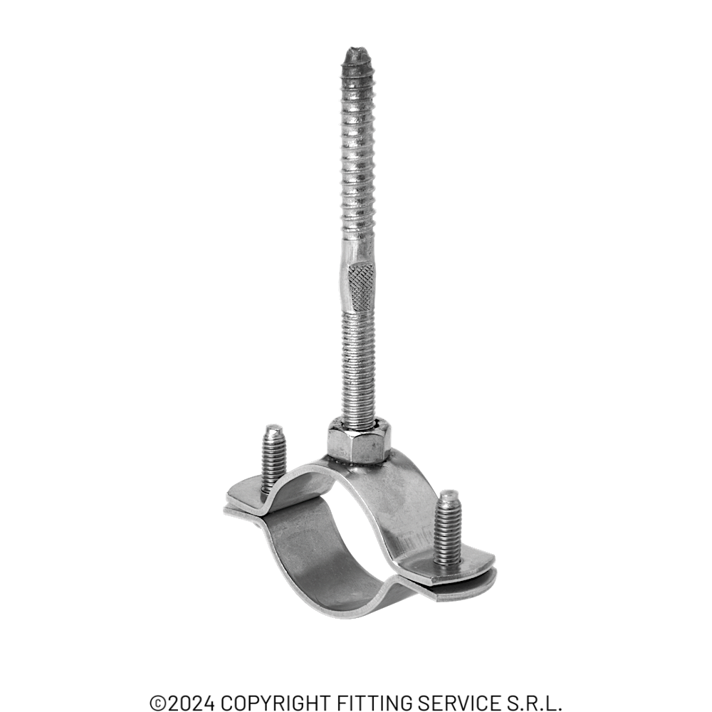Pipe clip with screw and dowel | Fitting Service