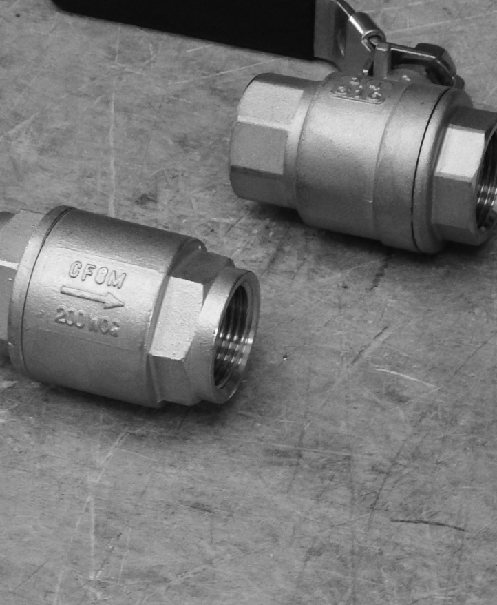 Stainless steel valves and strainers