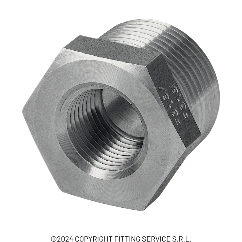 Manicotto Ridotto Filettato FF 3/4"-1/2" Ottone Cromato Lucido - D'Alessandris - Foto 5